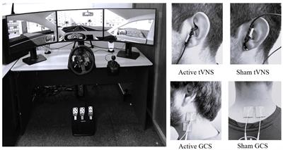 Mixing transcutaneous vagal nerve stimulation and galvanic cutaneous stimulation to decrease simulator adaptation syndrome